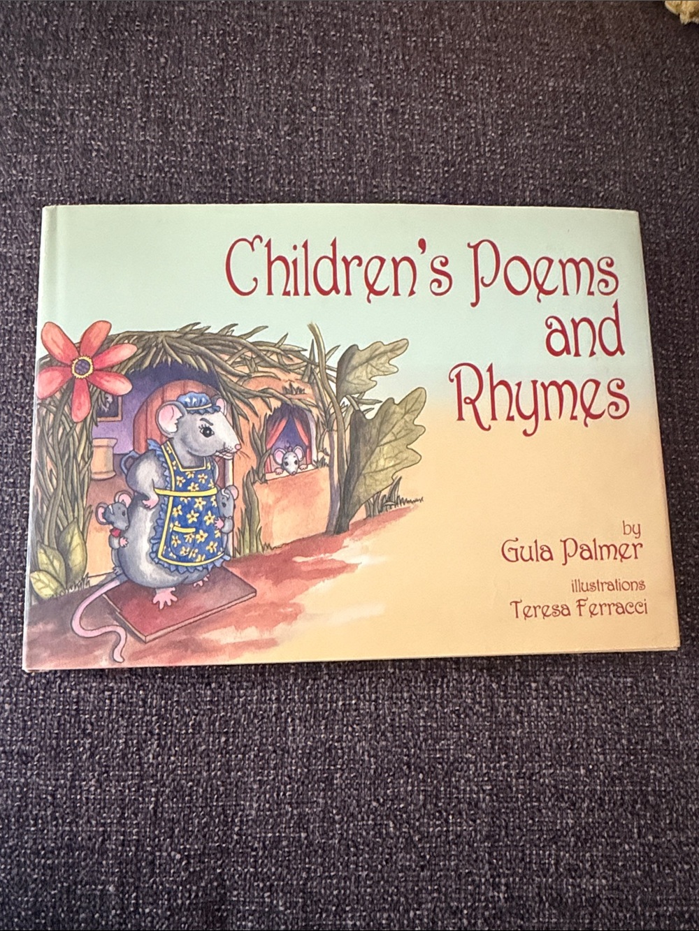 Children's Poems and Rhymes by - Yellow/Cream Illustrated Kids Book